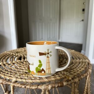 Starbucks Texas Mug 2015 You Are Here Collection 14 oz 3 1/2" H Cup